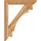 Ekena Millwork Merced Slat Rough Sawn Bracket w/ Offset Brace, Western Red Cedar, 6"W x 32"D x 40"H BKT0604X32X40MRC06RWR - alternate 2
